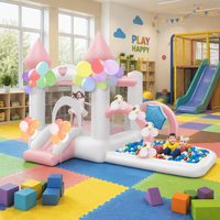 FBSPORT Hüpfburg Aufblasbares Set Kommerzielles Aufblasbares Hüpfhaus Sprungburg für Kinder Aufblasbar mit Luft
