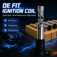 ملف إشعال عالي الأداء للسيارات OE 07K905715F لسيارات فولكس فاجن جولف وتيجوان وأودي وسكودا أوكتافيا EA111 EA888، يعالج مشكلة انقطاع الإشعال، قطع غيار سيارات