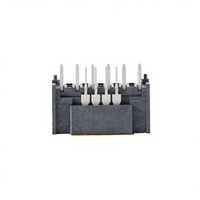 Connecteur hybride alimentation-signal 12+4, boîtier pour équipement industriel, prise d'alimentation et de signal, contact métallique, modèle 87-010-00320-1