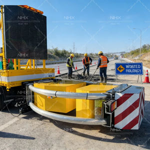 Dispositivo Amortiguador Anticollisión de Una Sola Capa Tipo Escorpión de Alto Rendimiento NIHIX Modelo NIHIX-AU100K para Carreteras, Montado en Vehículos - Product Image 1
