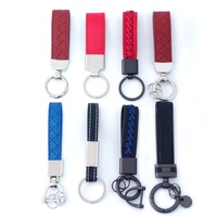 Llavero de Cuero Ecológico Personalizable, Regalo Empresarial de Moda, con Logotipo Personalizado para Hombres y Mujeres, Correa para Llaves de Coche, para Cinturón o Cartera