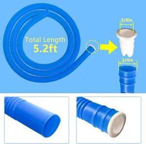 Tuyau de vidange universel pour climatiseur, tuyau <span class=keywords><strong>d</strong></span>'entrée pour lave-linge semi-automatique, 5,2 pieds - Product Image 6