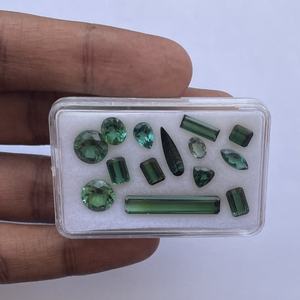 Turmalina Verde Azul Natural de 5mm, 10mm, 15mm, Forma Elegante, Facetada, Certificada por IGI, Grado AAA, Gema Suelta para Creación de Joyas, Venta al Por Mayor - Product Image 4