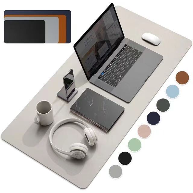 Custom Large Office Computer PU/PVC Leather Desk Mat Waterproof Keyboard Mouse Pad Gaming Non-Slip Pad with Your Logo & Design
