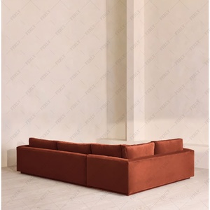 Canapé modulaire en forme de L Ferly, design élégant, meubles confortables pour salon, appartement, villa - Product Image 3
