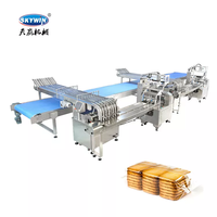 Système d'alimentation automatique à bon prix, ligne d'emballage de pâtisseries et de gâteaux, machine d'emballage en flux pour barres chocolatées, mini machine d'emballage en flux