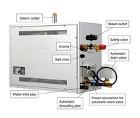 Générateur de vapeur pour sauna et hammam Bluetooth App&WiFi 3kw 4.5KW 5kw 6kw 7kw 8kw 9kw 10.5KW 12kw 15kw 18kw 21kw