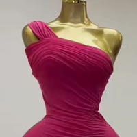 Nouvelle Robe de Soirée Mixi Plissée Élégante pour Femme, Épaules Dénudées, Dentelle, Manches Longues, Sexy et Froncée, Collection Printemps 2026
