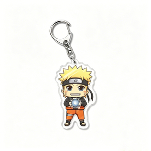 Porte-clés en acrylique Anime Naruto Jujutsu Kaisen <span class=keywords><strong>Demon</strong></span> <span class=keywords><strong>Slayer</strong></span> My <span class=keywords><strong>Hero</strong></span> Academia, figurine Q Chibi, pendentif avec fermoir mousqueton en métal - Product Image 6