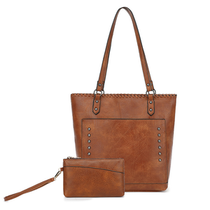 Haute qualité dames femmes PU cuir seau sac nouvelle grande capacité noir marron sac fourre-tout avec poignée sac à main - Product Image 2