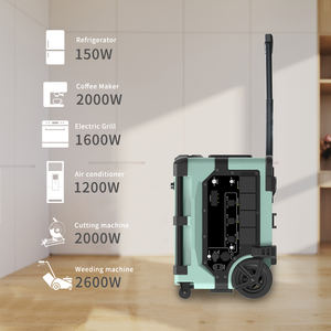 Estación de energía portátil Lifepo4 de alta capacidad de 3600W para acampar al aire libre carga paneles solares Banco batería externa MPPT - Product Image 2