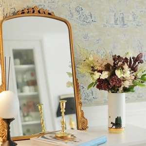 <span class=keywords><strong>Espejo</strong></span> Compacto Clásico <span class=keywords><strong>con</strong></span> <span class=keywords><strong>Marco</strong></span> <span class=keywords><strong>de</strong></span> PU Personalizado, Espejos Inteligentes <span class=keywords><strong>de</strong></span> Pared para Dormitorio y Baño, Muebles para Decoración del Hogar, <span class=keywords><strong>Espejo</strong></span> <span class=keywords><strong>de</strong></span> Maquillaje - Product Image 3