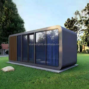 Cabina Apple con cocina 20 pies 40 pies al aire libre moderna inteligente prefabricada pequeña cabina Apple cápsula casa Vila - Product Image 5