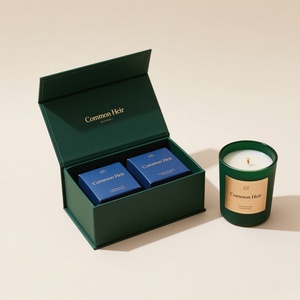 Premium Deluxe Recyaled Rigid Paper <b>Boxes</b> Customized UV Advantage 4C Embossed Logo Different Weigh Candle - Product Image 2