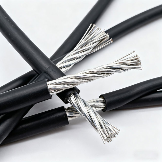Aerial Bundle 10mm2 Twisted Aluminum Conductor Overhead Power Cable XLPE Insulation Low Voltage 1kV Rated 90 Temp Construction