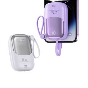 10000Mah Li-Polymer Ultra Slim Mini Power Bank Super Mirror Finish LED Display 20W Output PD22.5W USB Type-C Charger Two-Way - Product Image 2