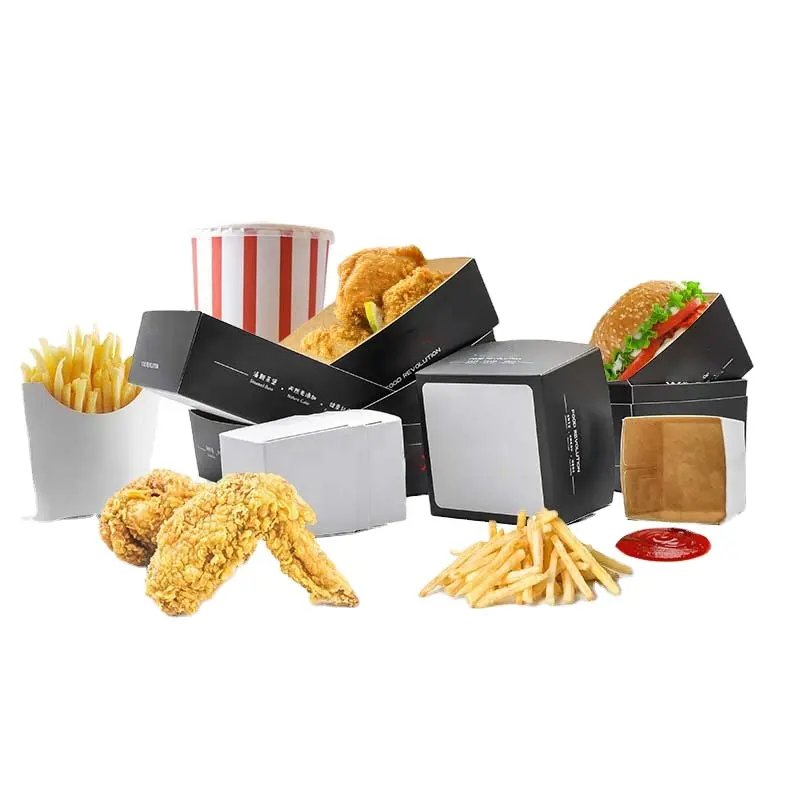 Hersteller kunden spezifische hochwertige Fast-Food-Verpackung Fried Chicken Burger Box
