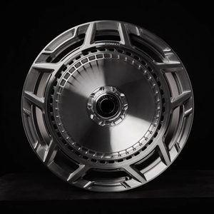 SHIN-580 Maßgefertigte Geschmiedete Turbinen-Style Felgen 19~22 Zoll Gebürstetes Silber für Mercedes S-Klasse, GLS, GLE, Maybach S480 S580, EQS - Product Image 3