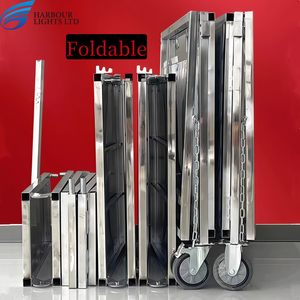 Commercial Move Metal <strong>Food</strong> Truck Stainless Steel Snacks <strong>Stand</strong> Portable Street Stall Foldable <strong>Food</strong> Cart <strong>Selling</strong> Cart With Wheels - Product Image 5