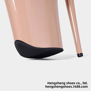 รองเท้าส้นสูงแบบรัดส้น 23 ซม. สไตล์ยุโรป-อเมริกัน เซ็กซี่ เหมาะสำหรับเต้นโพลแดนซ์ ทำจากหนัง PU กันน้ำ แบบแพลตฟอร์ม สำหรับฤดูร้อน - Product Image 5