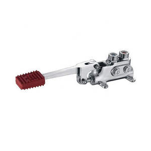 Grifo de Cocina con Pedal Cromado de 1 Acción y Pedal Rojo - Product Image 1