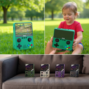 Consola de juegos portátil X6 con botones y pantalla coloridos para jugar en interiores y exteriores - Product Image 3