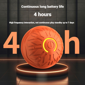 ของเล่นแมวแบบอินเทอร์แอคทีฟ360 ° ลูกบอลอัจฉริยะสำหรับสุนัขทำงานอัตโนมัติพร้อมที่ชาร์จ USB