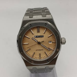 Reloj de acero de alta gama personalizado, resistente al agua, luminoso, de lujo, automático, mecánico, NH35, fabricante de relojes para hombre - Product Image 5