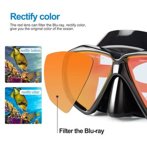 XIALE Reliable Anti-Fog Glass Double Lens Diving Mask and <strong>Snorkel</strong> <strong>Set</strong> for Clear Vision and Easy Breathing Underwater <strong>Adult</strong> Use - Product Image 6