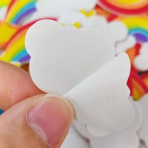 Autocollants en mousse EVA décalcomanie patchs arcs-en-ciel nuages gouttes de <span class=keywords><strong>soleil</strong></span> étoiles Kawai découpé pour les tout-petits 28 pièces - Product Image 6