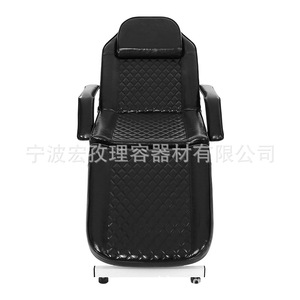 Hongzi Beauty Chair Black Pu Leather <b>Adjustable</b> Massage <b>Table</b> For Salon Commercial Use - Product Image 5