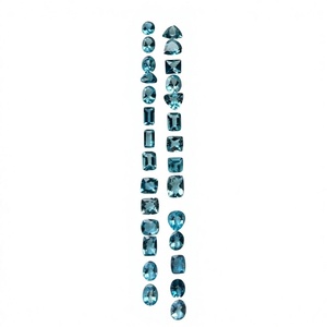 Pierres précieuses naturelles en vrac de 14,3 carats, taille poire, couleur bleue, taille libre pour la fabrication de bijoux, 30 pièces, Mehrajudin Gems MG-NU991 - Product Image 1