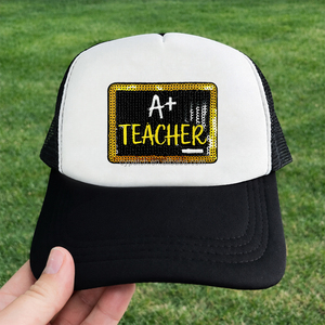 Parches <span class=keywords><strong>de</strong></span> lentejuelas termoadhesivos para profesores, parches <span class=keywords><strong>de</strong></span> pizarra con <span class=keywords><strong>la</strong></span> inscripción 'A+' para profesores, apliques bordados <span class=keywords><strong>de</strong></span> espíritu escolar para bolsos y chaquetas, al por mayor - Product Image 3