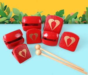 ไม้สังลมไม้สำหรับชาวพุทธปลา7ชิ้นพร้อมอุปกรณ์เสริมสำหรับกลองและเครื่องเคาะ - Product Image 2