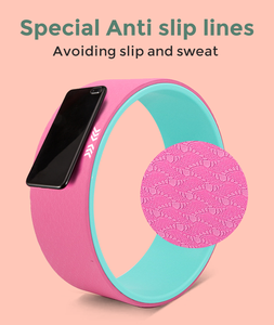 Phụ nữ chuyên nghiệp đào tạo bánh xe Yoga Con lăn tập thể dục backbends Pilates thiết bị - Product Image 3