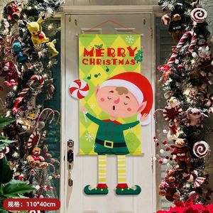 Decoraciones Navideñas con Banderas para Centros Comerciales y Cafeterías, Accesorios Creativos para Colgar Banderas en Escenarios y Adornos Festivos para Puertas y Árboles - Product Image 2