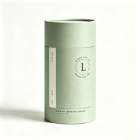 Boîtes en tube de papier personnalisées avec logo, emballage cylindrique rond pour aliments, thé, coffret cadeau