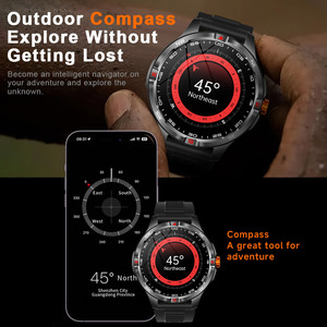 Reloj Inteligente V45 Negro Naranja Marrón, Pantalla IPS de 360*360, Monitor de Actividad Física, Responde Llamadas, Banda <span class=keywords><strong>H</strong></span>, 1020mAh, IP68 Resistente al Agua, Relojes para Adultos - Product Image 6