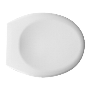 Asiento de Inodoro D051 con Doble Bisagra, Forma 1, Blanco, Cierre Suave, 48 cm de Longitud - Product Image 1