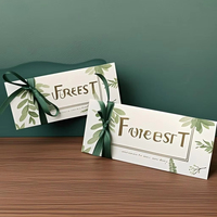 12 boîtes cadeaux de mariage 5,5x13CM style INS, boîtes triangulaires en carton avec ruban vert, sacs d'emballage pour fêtes