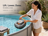 Robot aspirateur de piscine sans fil, 5200mAh, 110-180 min, étanche IPX8, franchissement d'obstacles de 6 mm, nettoyeur automatique de fond de piscine