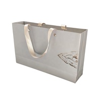 Caja de Regalo Rígida con Tapa y Base, Personalizada con Lámina Dorada, con Asa de Cinta de Satén y Bolsa de Papel para Té, Vino, Productos de Cuidado de la Piel y Regalos Premium