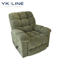 Canapé inclinable multifonction moderne avec structure métallique et revêtement en tissu, canapé inclinable en métal, mobilier de maison
