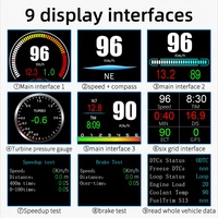 P11 Round OBD2 GPS Car Gauge, Design Italiano, Cancellazione Codici Errore, 9 Interfacce, Display Multicolore per Veicoli OBDII