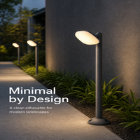 Lampadaire LED moderne pour extérieur, éclairage de jardin, éclairage paysager pour allée, pelouse, villa, cour, hôtel, complexe hôtelier, architecture