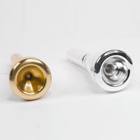 Flugelhorn Mouthpiece 7C Model Copper-Based Brass Gold-plated Heavy-duty Bullet Head Instrument Accessory