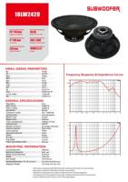 Speaker Subwoofer Pro Stage 18 Inch 220mm Magnet Ferit 100mm Voice Coil 1000W Daya AES Sensitivitas 96dB