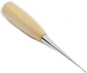 <strong>Leather</strong> <strong>Sewing</strong> Awl Wood Handle Drillable Awl Pin Punching Hole Maker Stitching Overstitch <strong>Sewing</strong> Awl <strong>Kit</strong> - Product Image 1