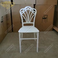 Chaises en plastique de partie arrière de paon blanc pour la vente en gros de chaise de mariage d'OEM d'ODM d'événement