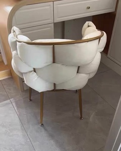 Sillón de Diseño Moderno y Lujoso para Sala de Estar, Muebles para el Hogar, Sofá con Base de Metal, Silla de Terciopelo - Product Image 6